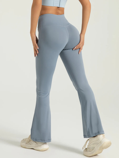 Coastal Thread Flare Leggings – High-Waisted | Tailored Stretch Fit