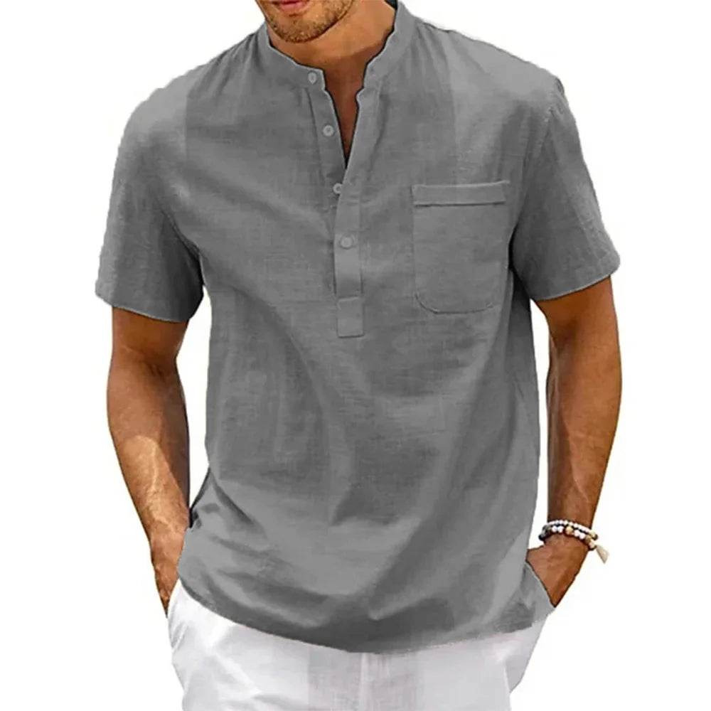 Signature Luxe Short Sleeve Shirt – Tailored Style for the Modern Man- Coastal Thread