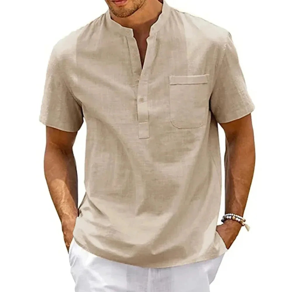 Signature Luxe Short Sleeve Shirt – Tailored Style for the Modern Man- Coastal Thread