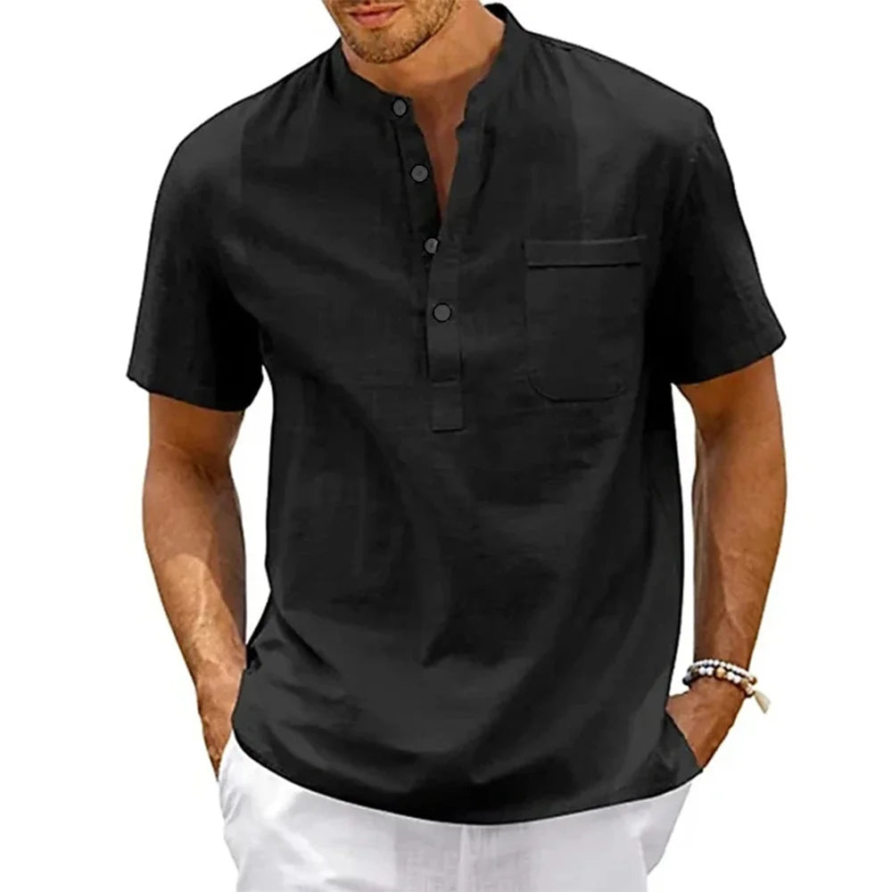 Signature Luxe Short Sleeve Shirt – Tailored Style for the Modern Man- Coastal Thread