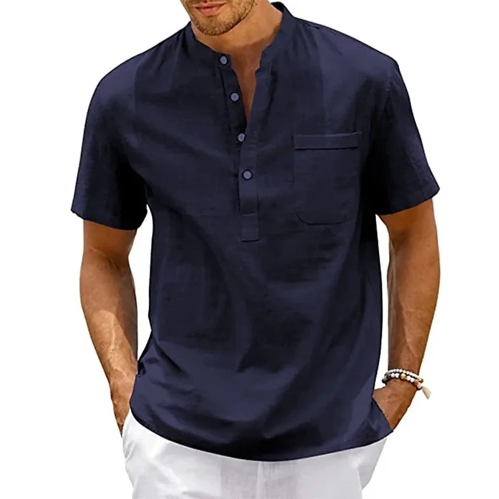 Signature Luxe Short Sleeve Shirt – Tailored Style for the Modern Man- Coastal Thread