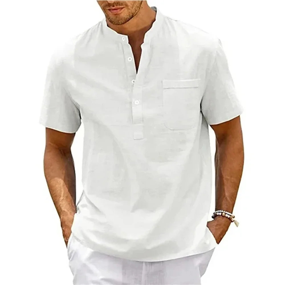Signature Luxe Short Sleeve Shirt – Tailored Style for the Modern Man- Coastal Thread